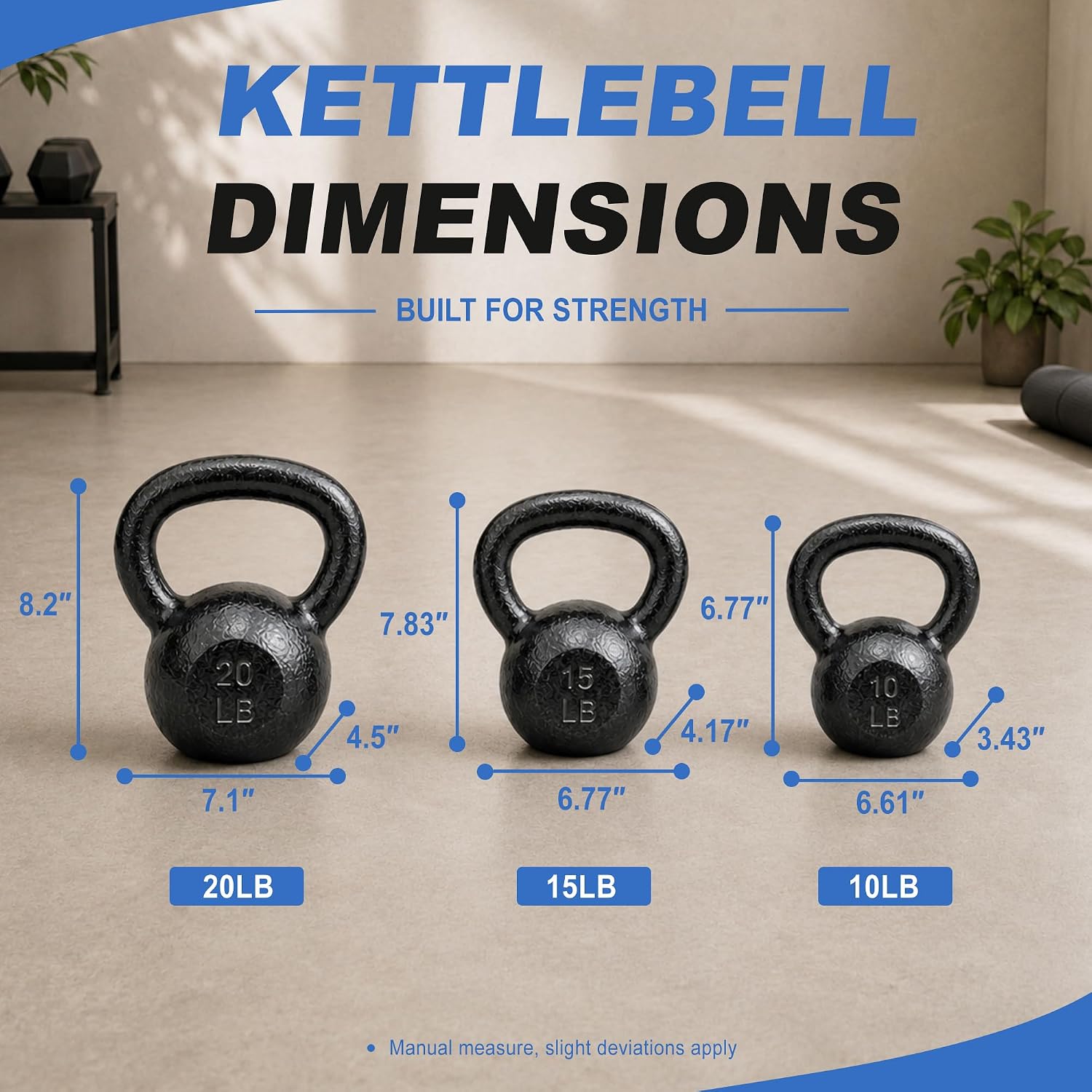 주철 케틀벨, 5~50파운드 무게, 가정용 헬스장에서  - Kettlebell 리뷰 및 가격